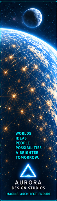 Worlds. Ideas. People. Possibilities. A brighter tomorrow. Aurora Design Studios.