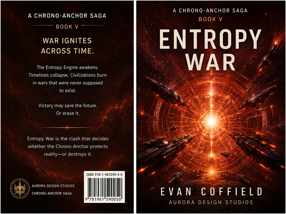 Entropy War front and back cover concept
